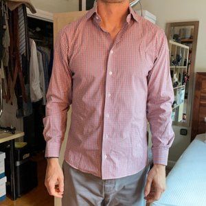 Mini check long sleeve shirt